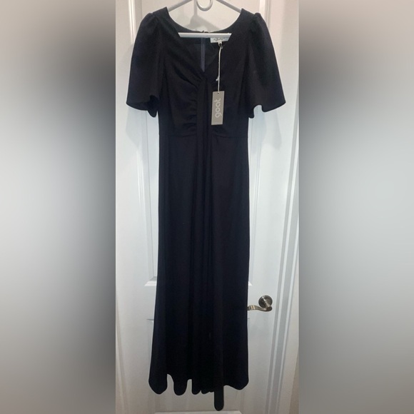 Goat Dresses & Skirts - NWT GOAT Rosa full length 100% wool navy dress